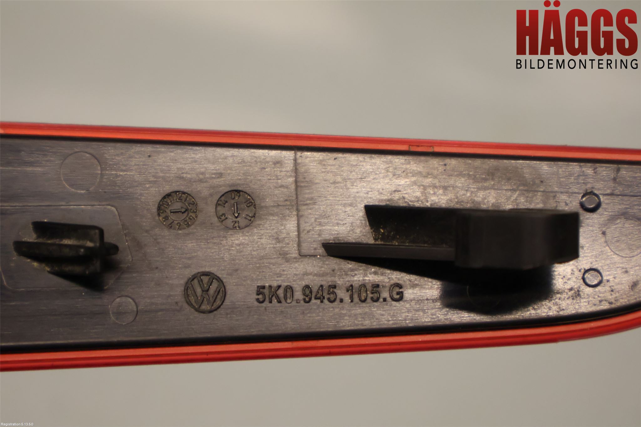 Volkswagen VW GOLF VI 09-13 Dimljus/Reflex Bak