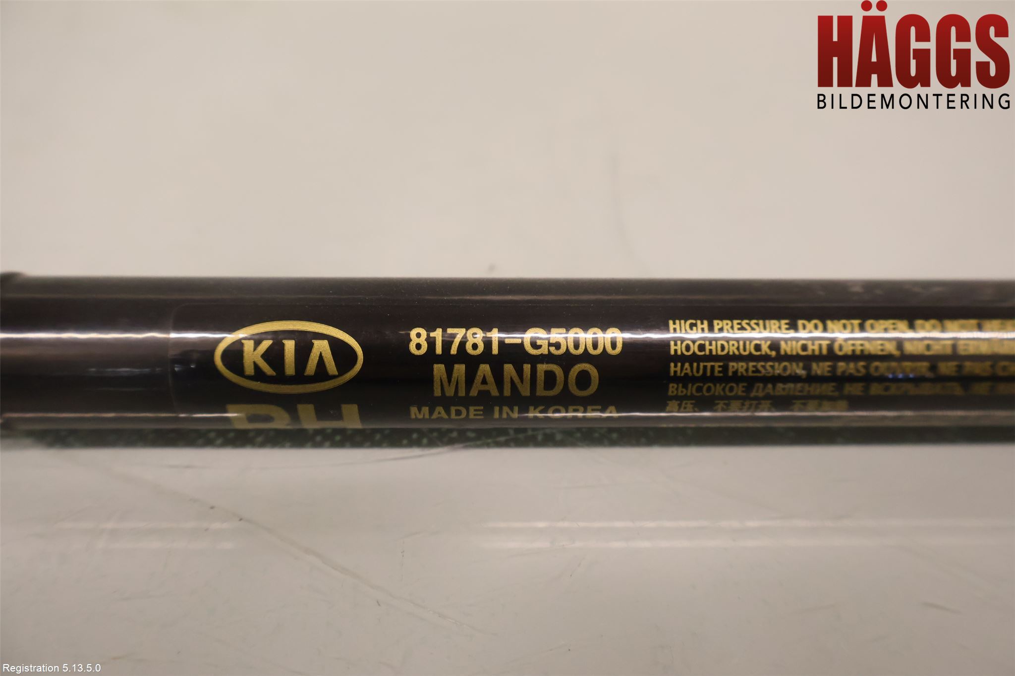 Kia NIRO (DE) 17-22 Gasfjäder Baklucka