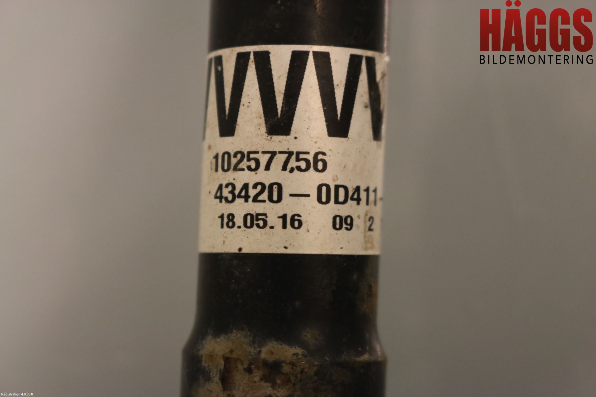 Toyota YARIS XP130 15-20 Drivaxel Fram Vänster