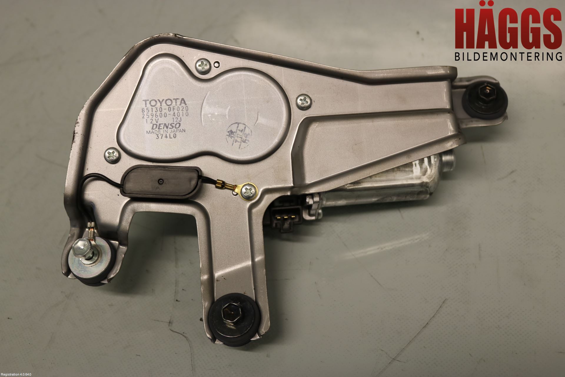 Toyota COROLLA VERSO 08-09 Torkarmotor Baklucka
