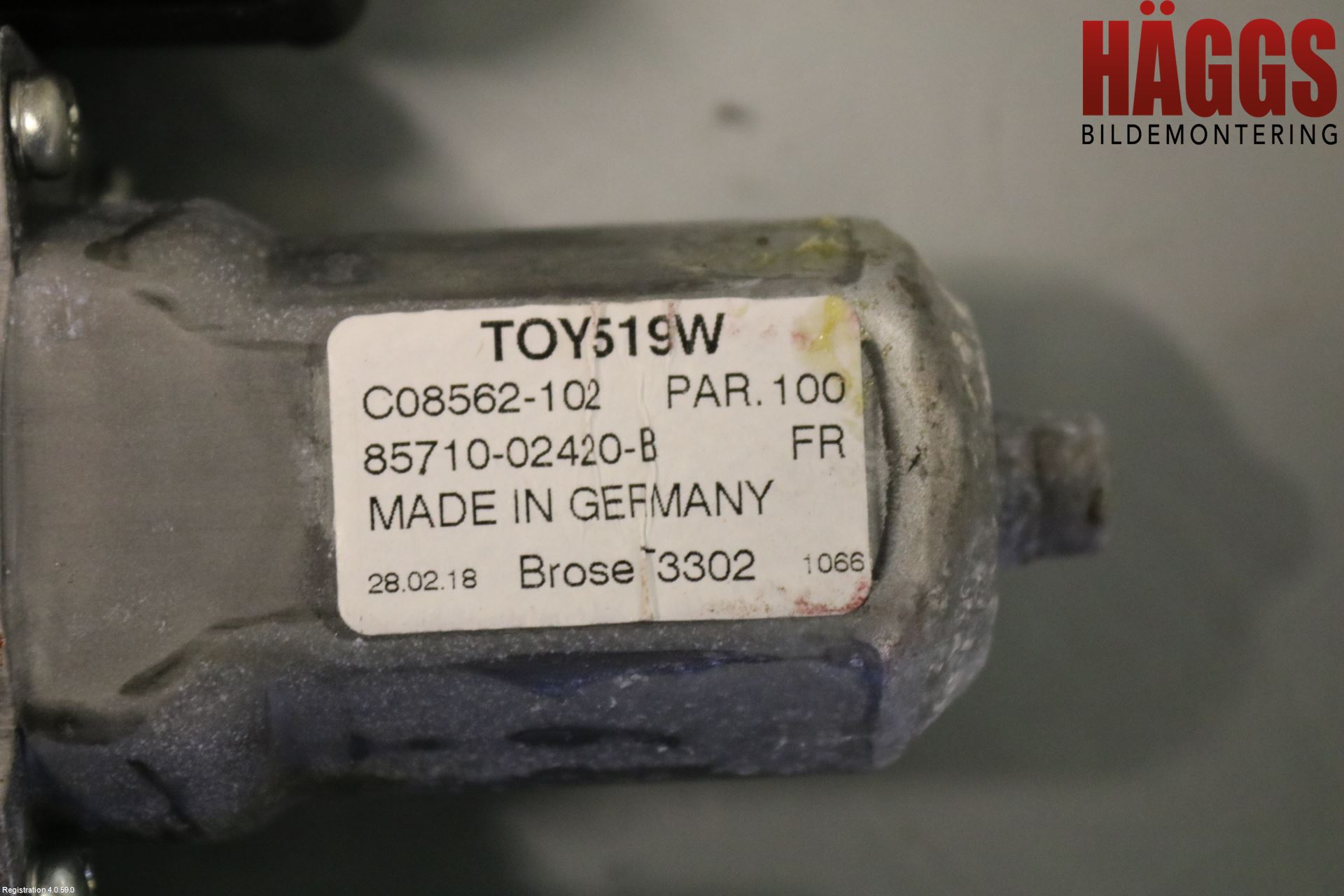 Toyota AURIS 13-19 Fönsterhiss El Kompl
