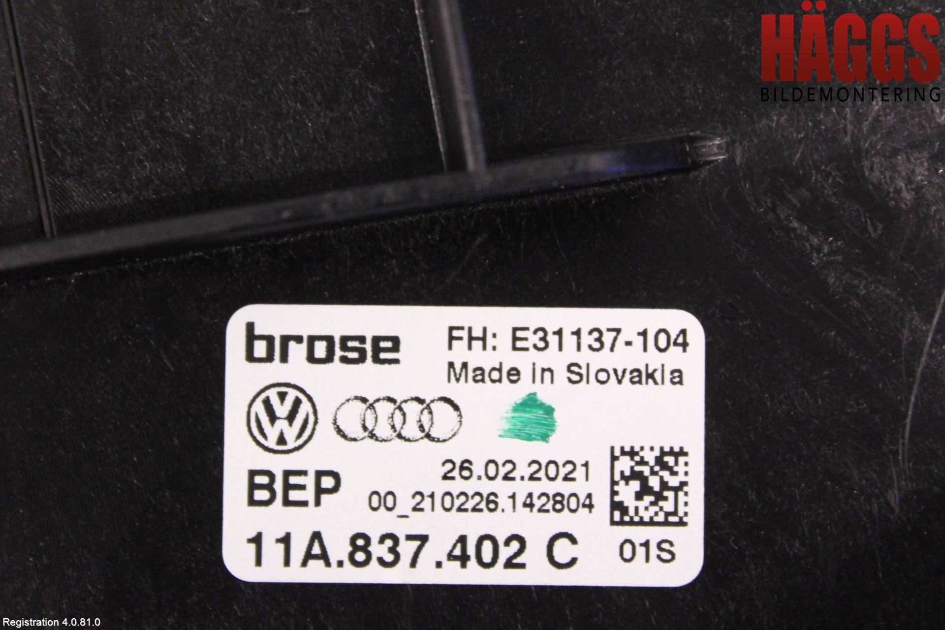 Volkswagen VW ID.4 21- Fönsterhissmekanism