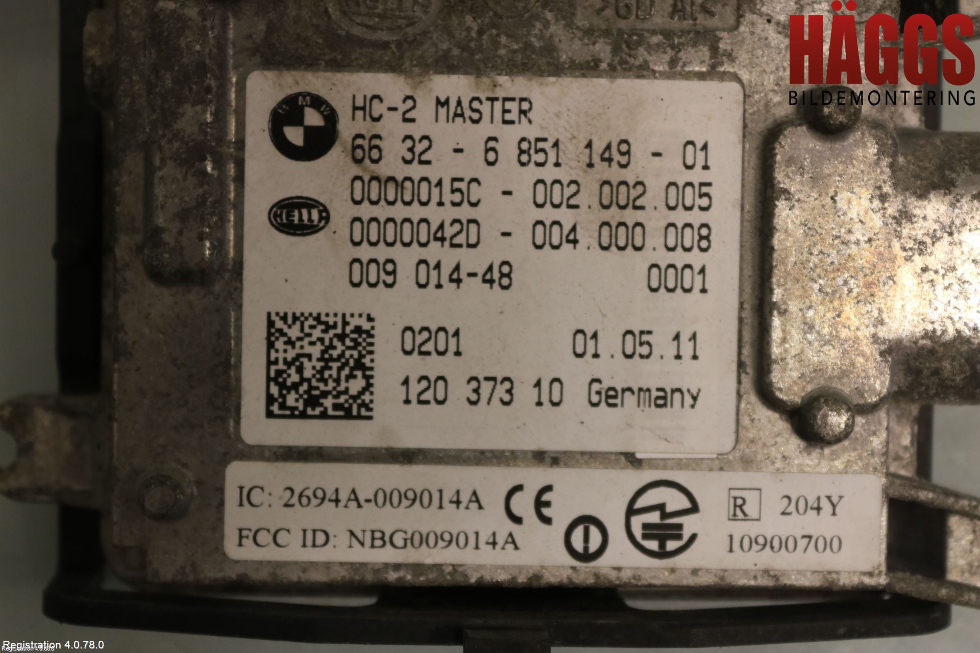 BMW 5 F10/F11/F18 09-17 Sensor Aktivt Kollisionsskydd