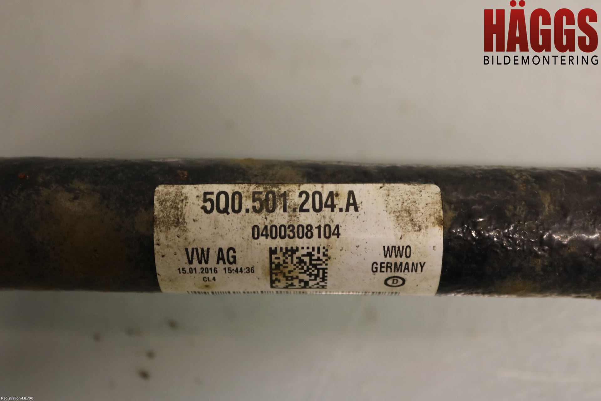 Volkswagen VW GOLF / E-GOLF VII 13-20 Drivaxel Bak Höger