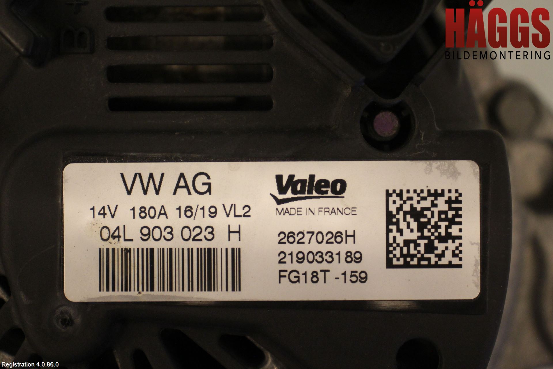 Volkswagen VW GOLF / E-GOLF VII 13-20 Generator
