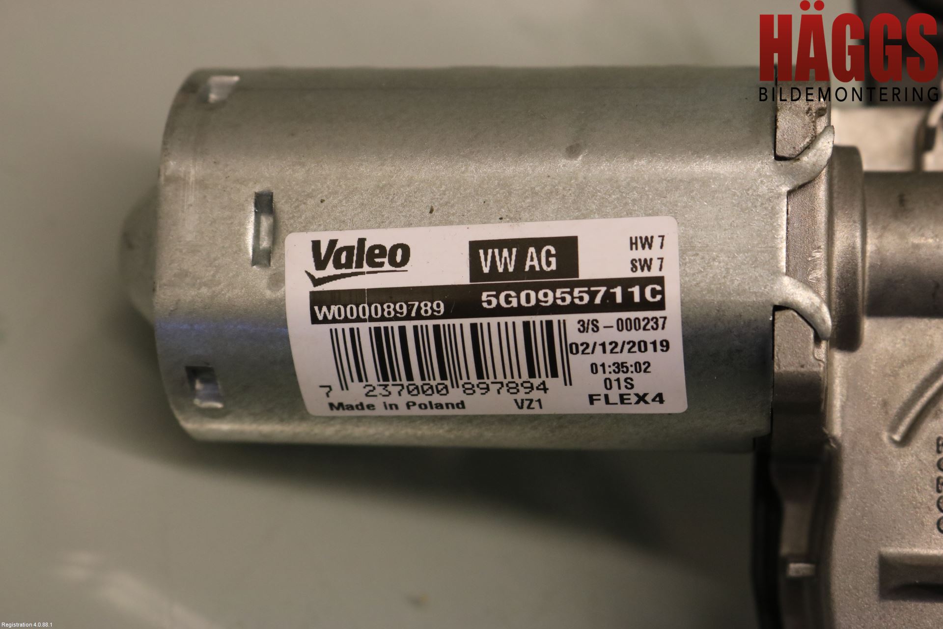 Volkswagen VW TIGUAN 16-24 Torkarmotor Baklucka