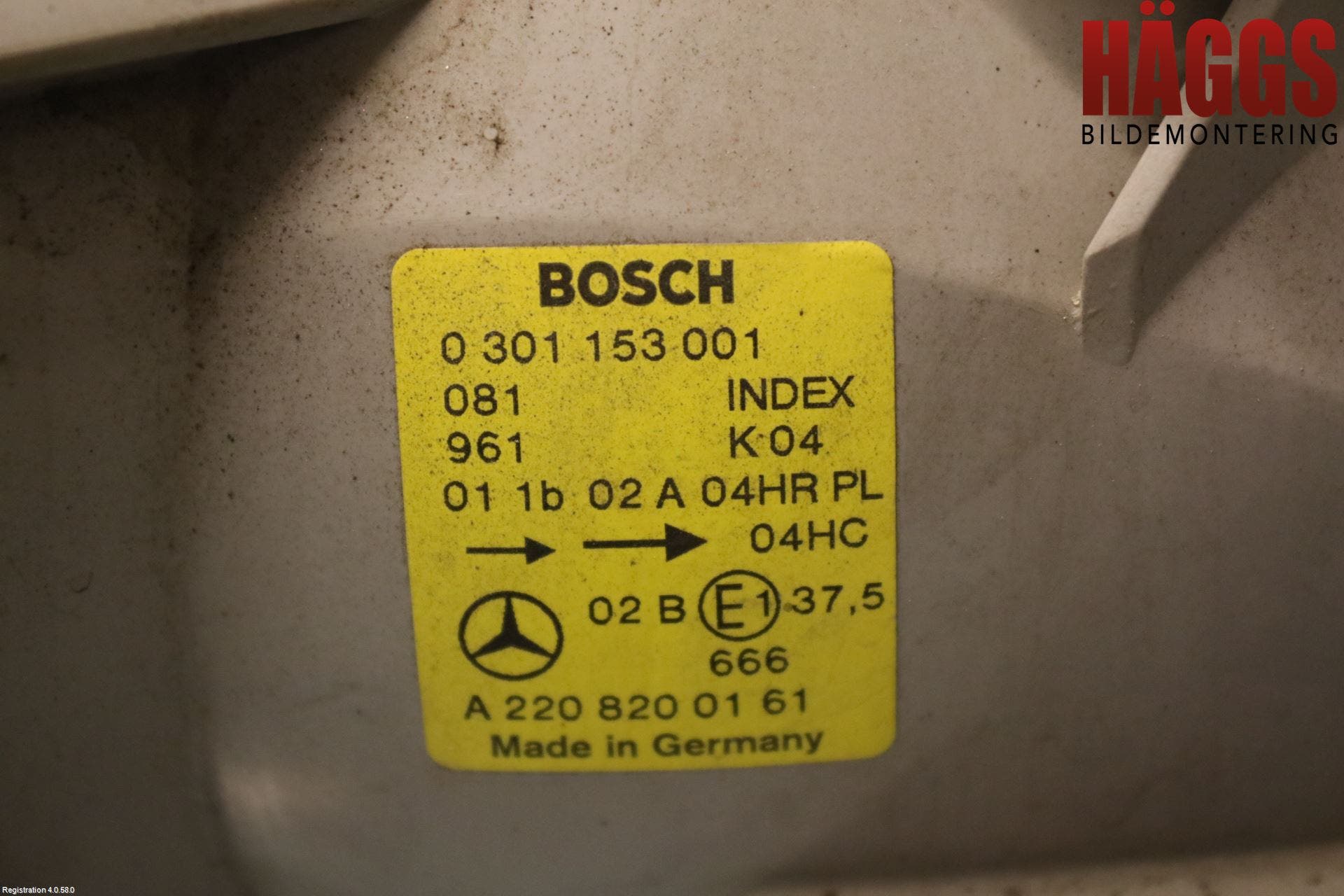 Mercedes-Benz MB S-KLASS (W220) 99-05 Strålkastare Vänster