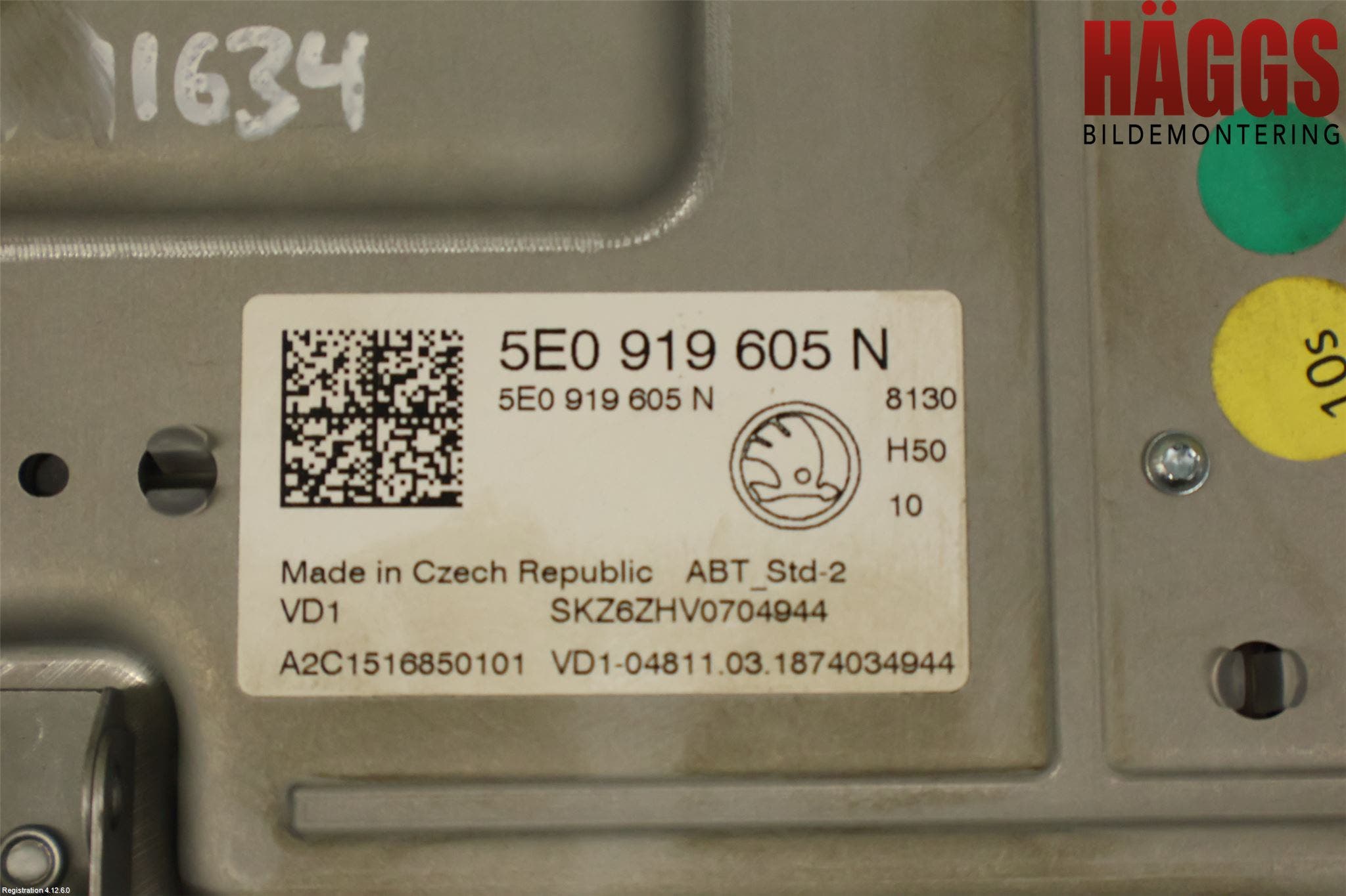 Skoda OCTAVIA (5E) 13-20 Cd Radio - Multimediapanel