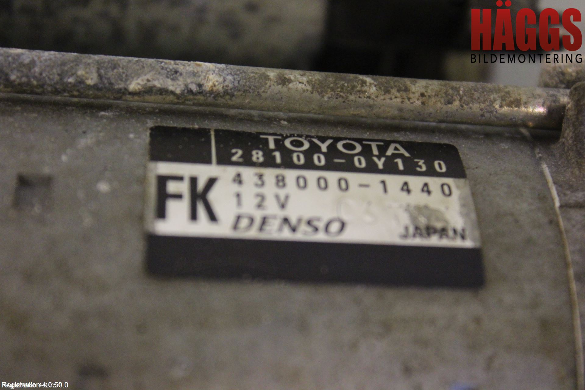 Toyota YARIS XP130 15-20 Startmotor