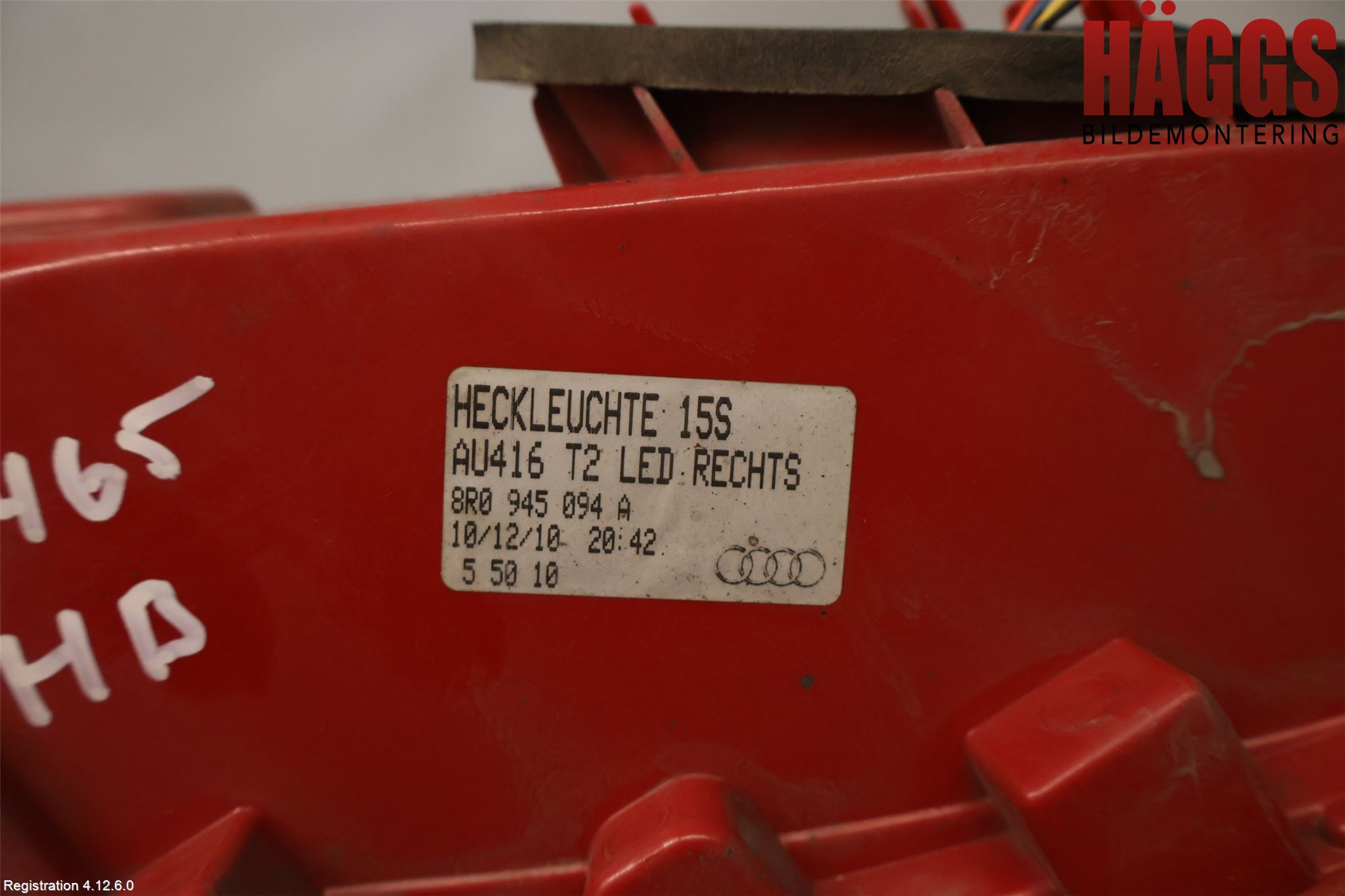 Audi Q5 09-16 Bakljus Höger