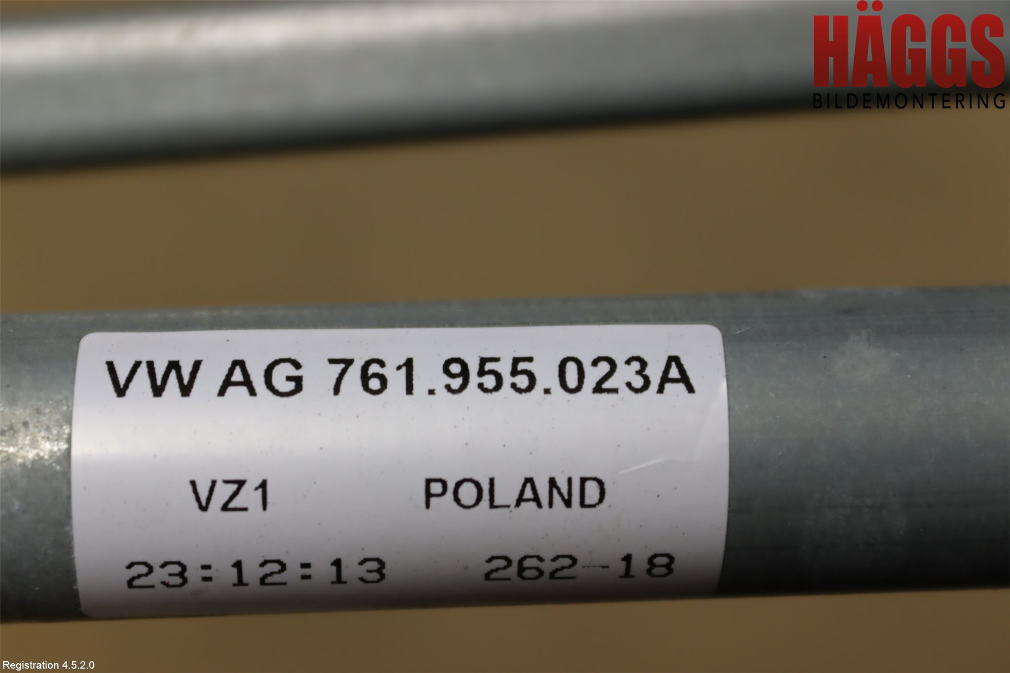 Volkswagen VW TOUAREG CR 18- Torkarmotor Vindruta