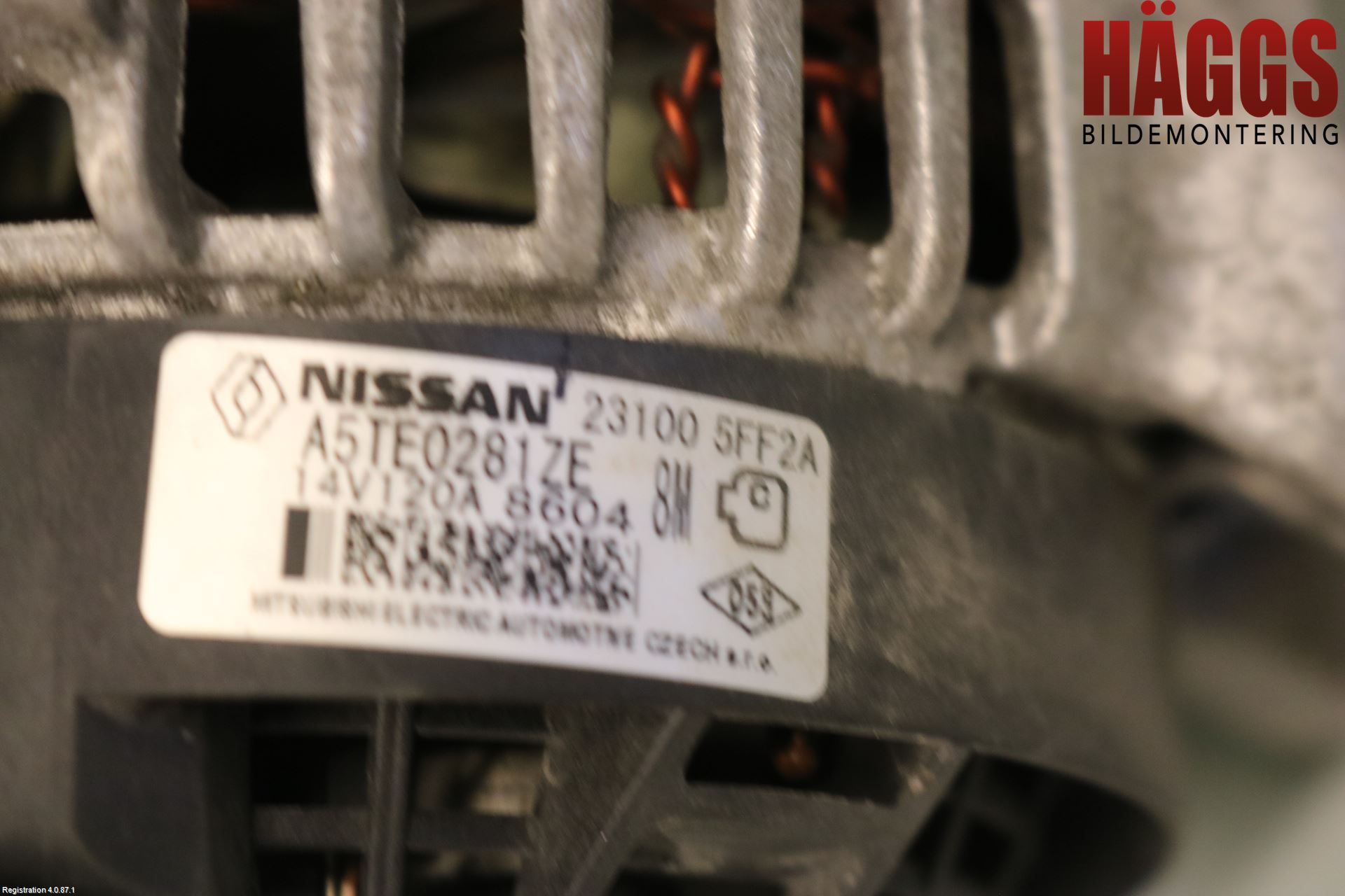 Nissan MICRA 17- Generator