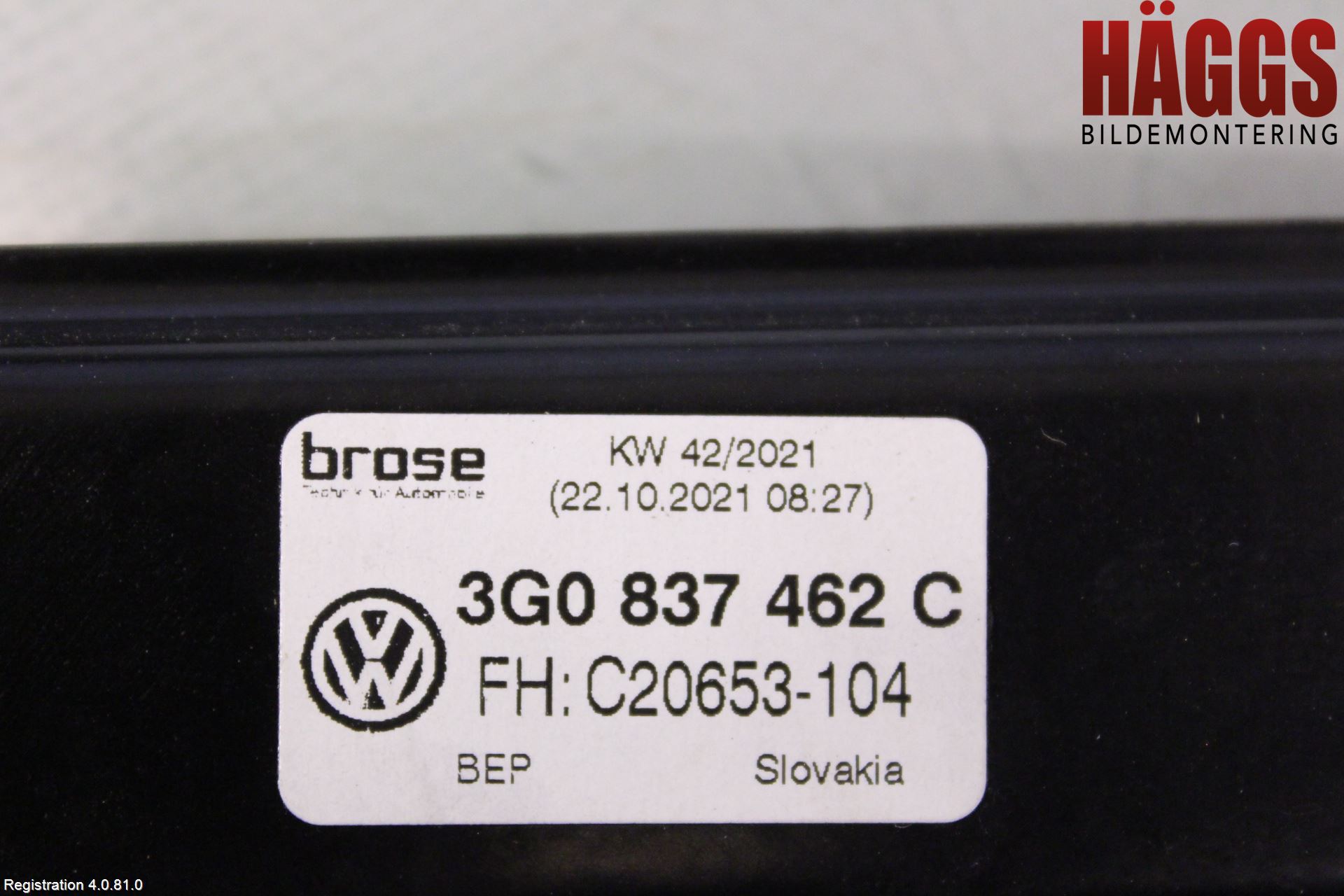 Volkswagen VW PASSAT 20-24 Fönsterhissmekanism