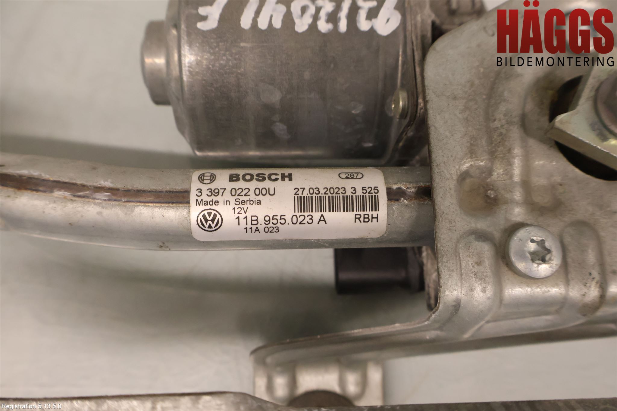 Volkswagen VW ID.5 22- Torkarmotor Vindruta