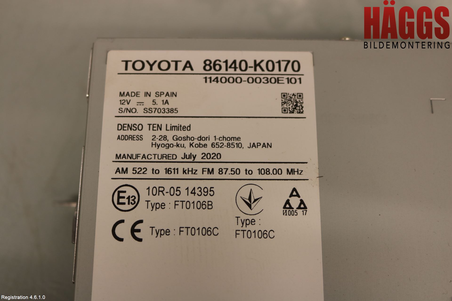 Toyota YARIS XP21 20- Cd Radio - Multimediapanel