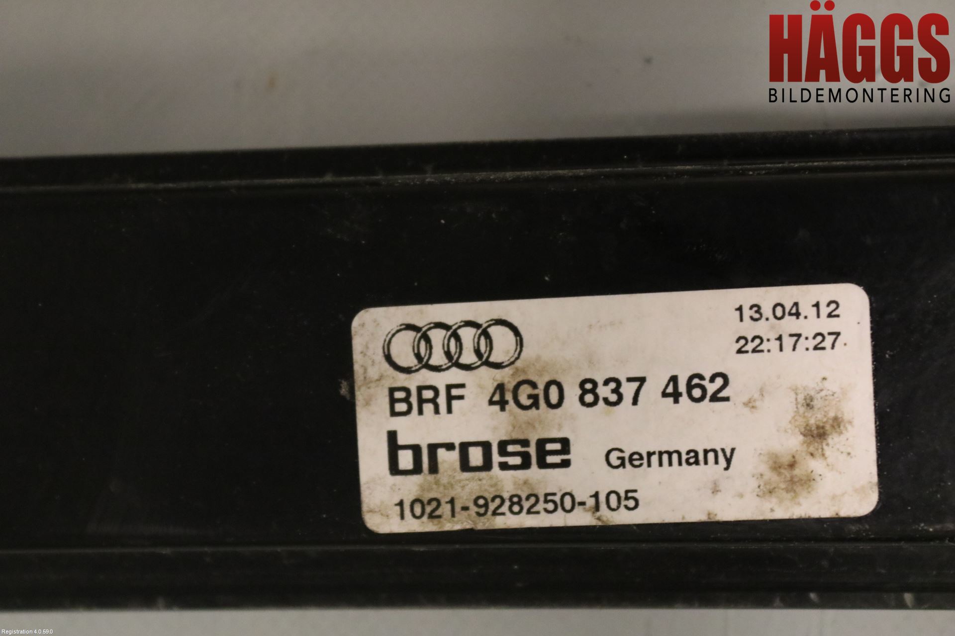 Audi A6/S6 4G 11-18 Fönsterhissmekanism