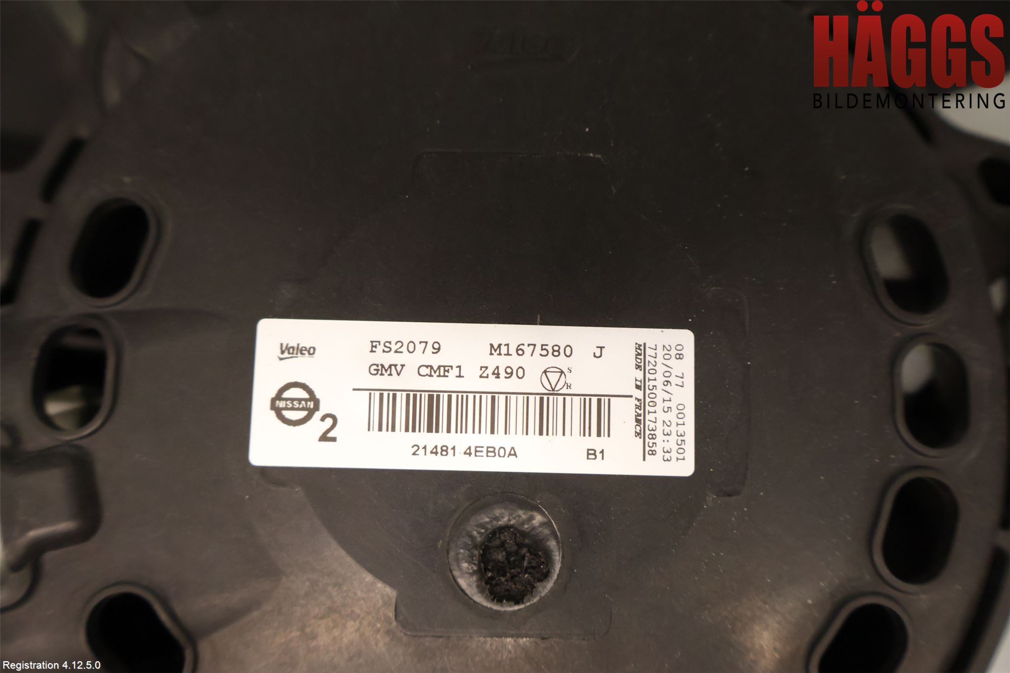 Nissan QASHQAI 14-17 Kylfläkt El