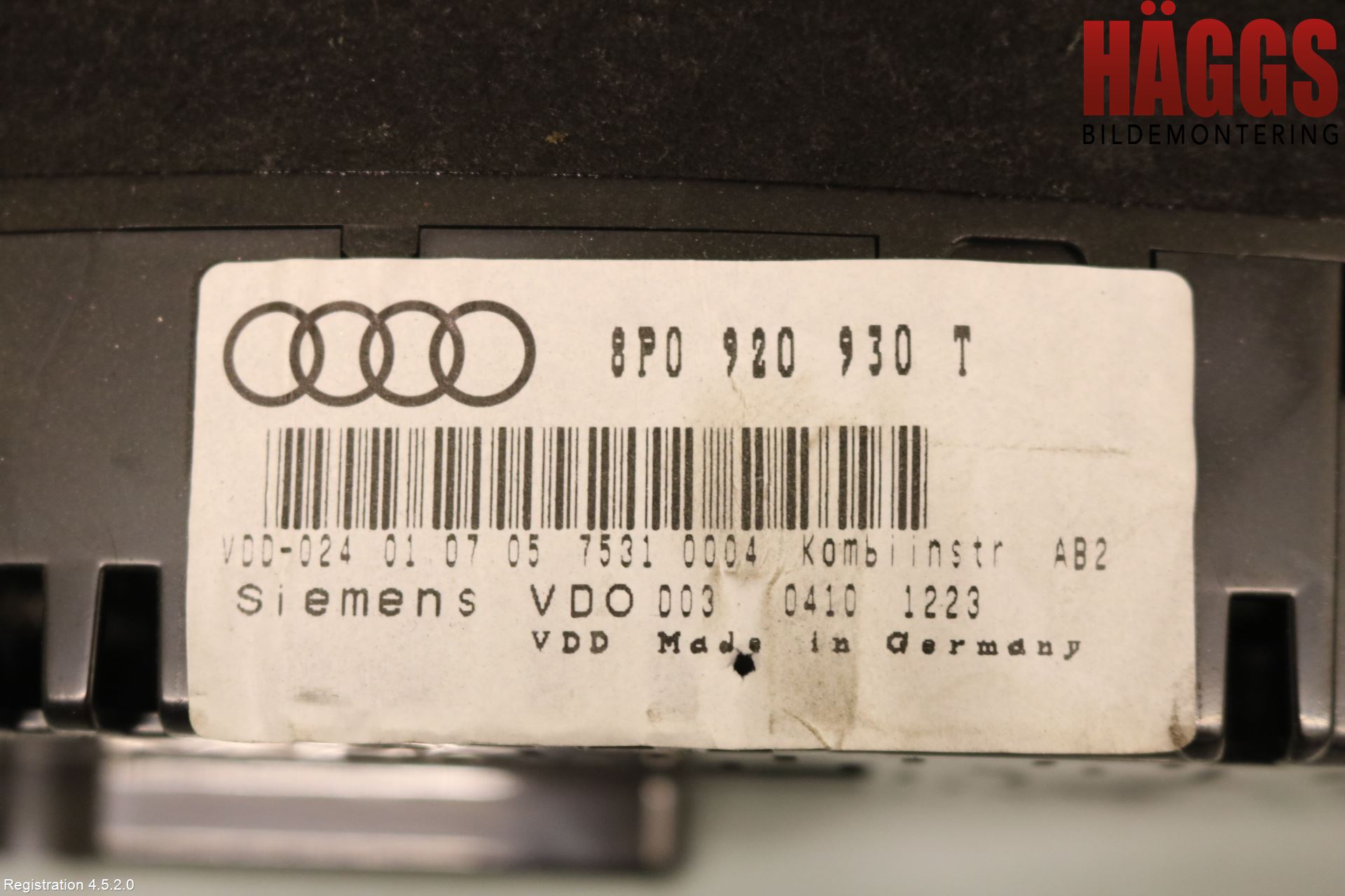 Audi A3/S3 05-13 Instrument Komb