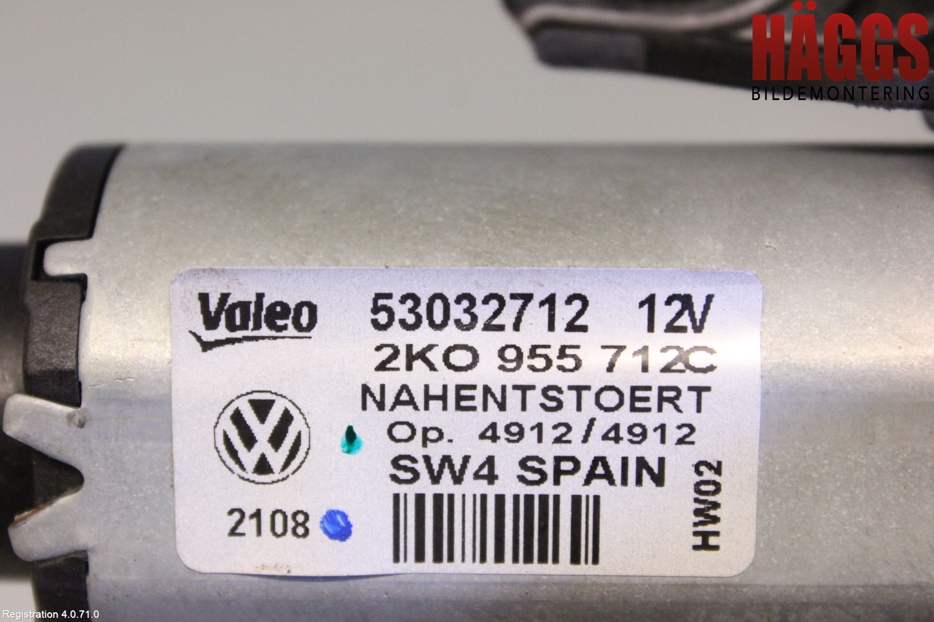 Volkswagen VW CADDY      04-10 Torkarmotor Baklucka