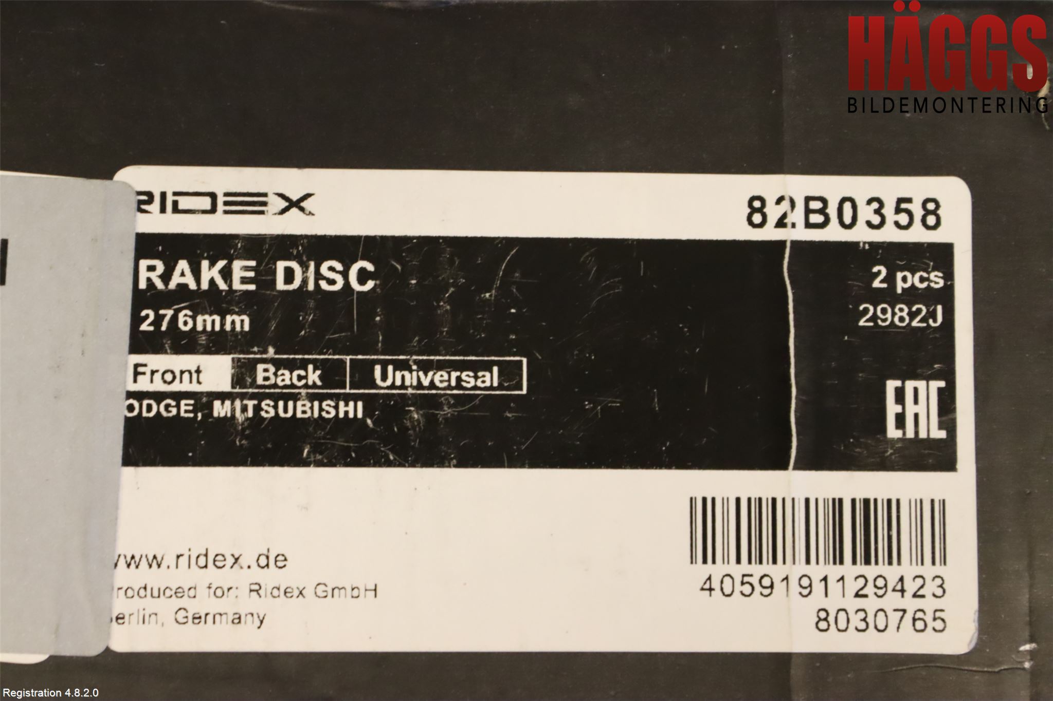 Mitsubishi LANCER 07-14 Bromsskiva Fram