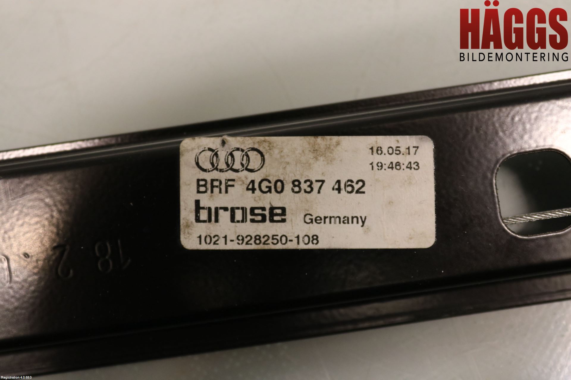 Audi A6/S6 4G 11-18 Fönsterhissmekanism