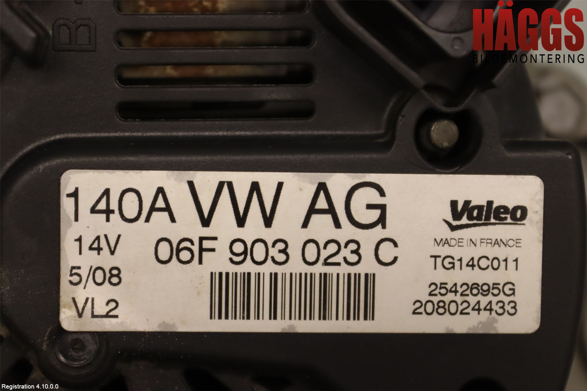 Volkswagen VW GOLF V 04-09 Generator