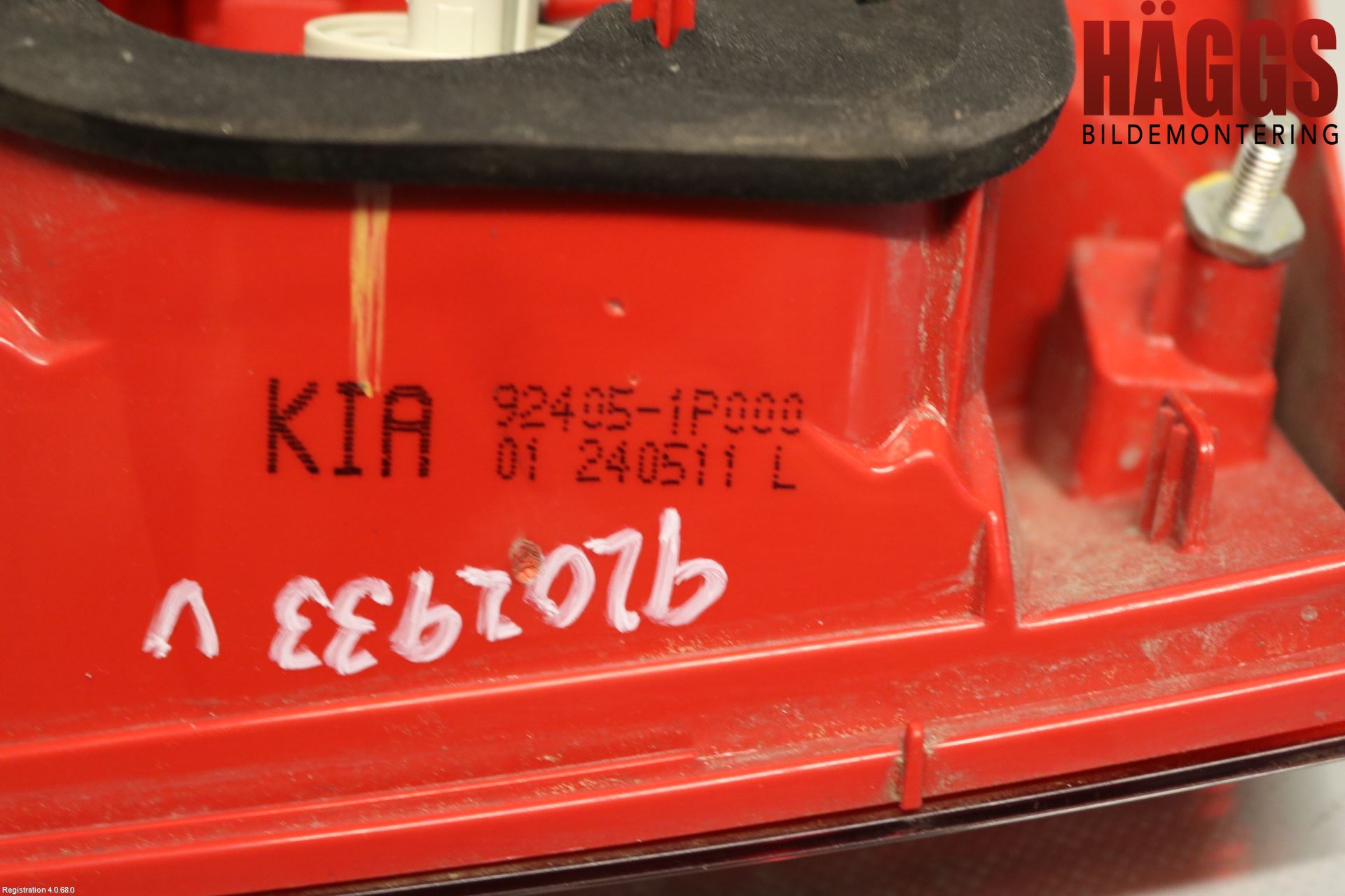 Kia VENGA 10-19 Bakljus Lucka Vä