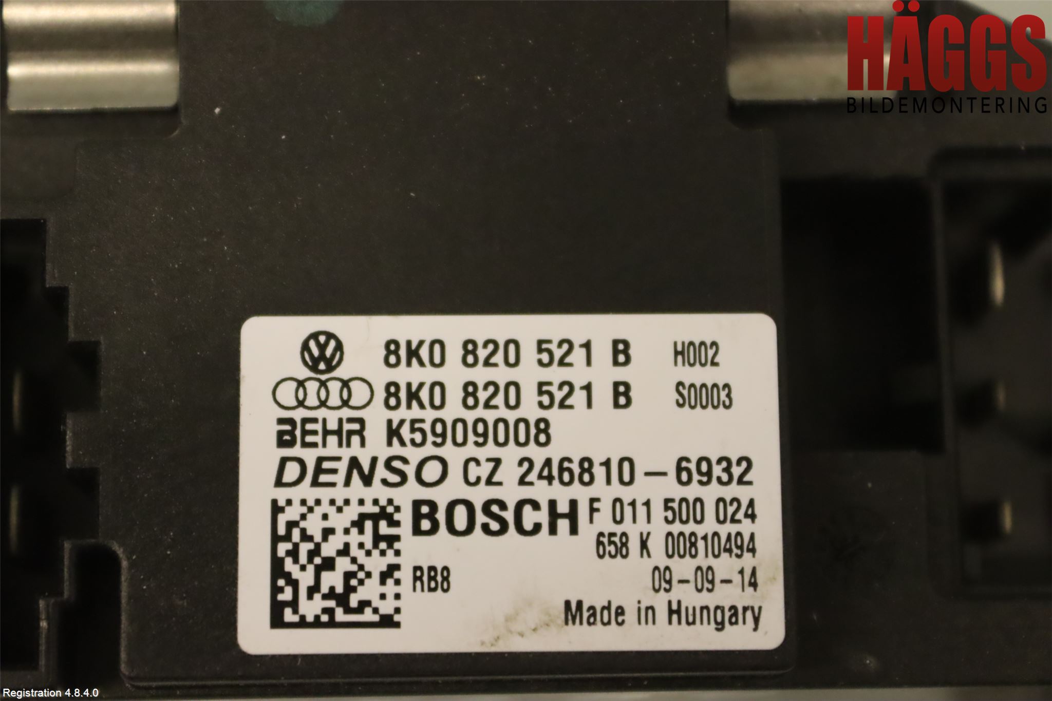 Audi A4 ALLROAD 09-16 Värmefläktsmotstånd