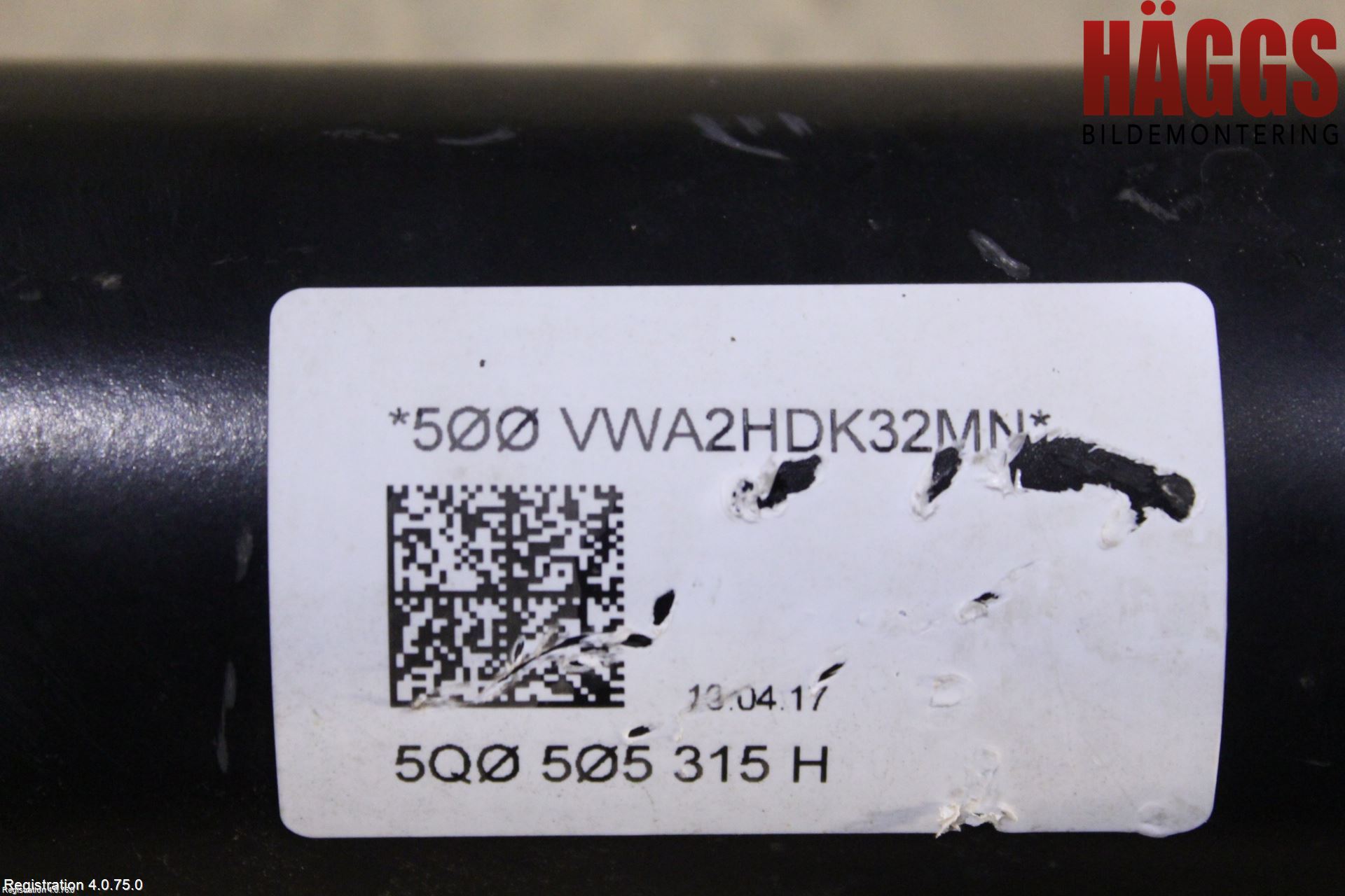 Volkswagen VW GOLF / E-GOLF VII 13-20 Bakaxelbalk