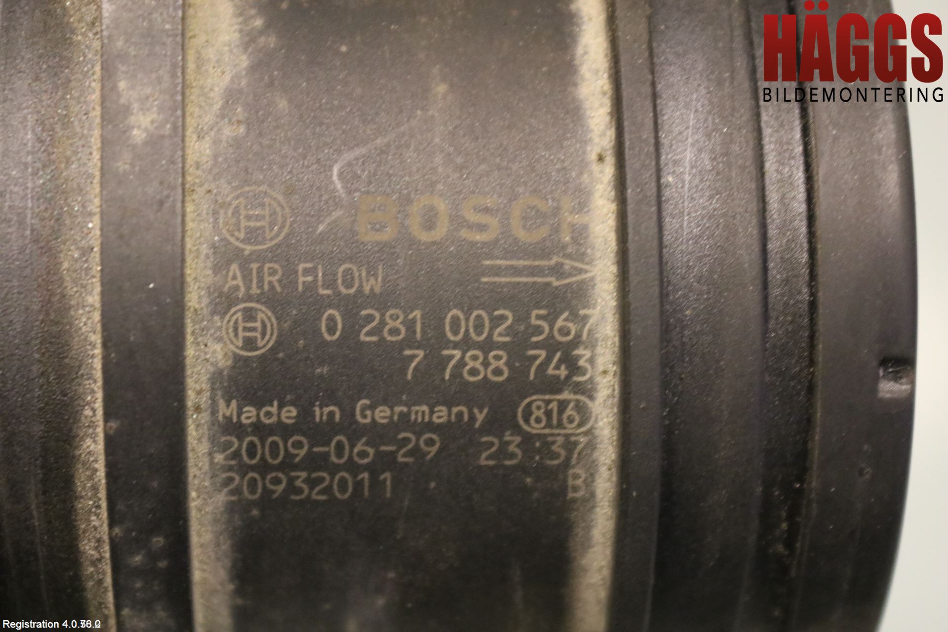 BMW 3 E90/91 SED/TOU 05-12 Injluftmassamätare