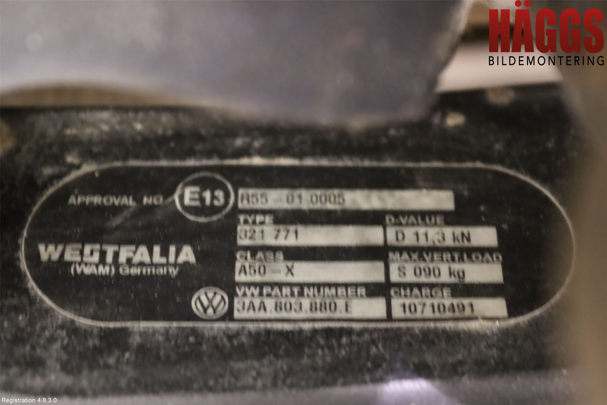Volkswagen VW PASSAT 11-14 Dragkrok