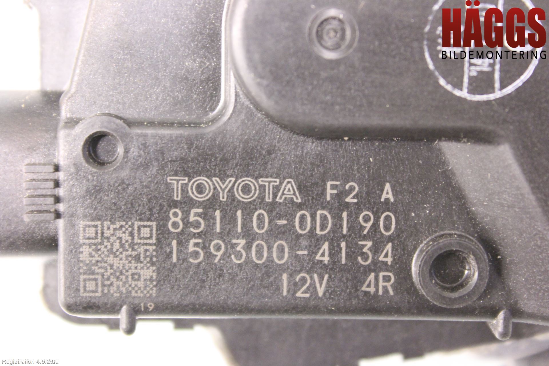 Toyota YARIS XP130 15-20 Torkarmotor Vindruta