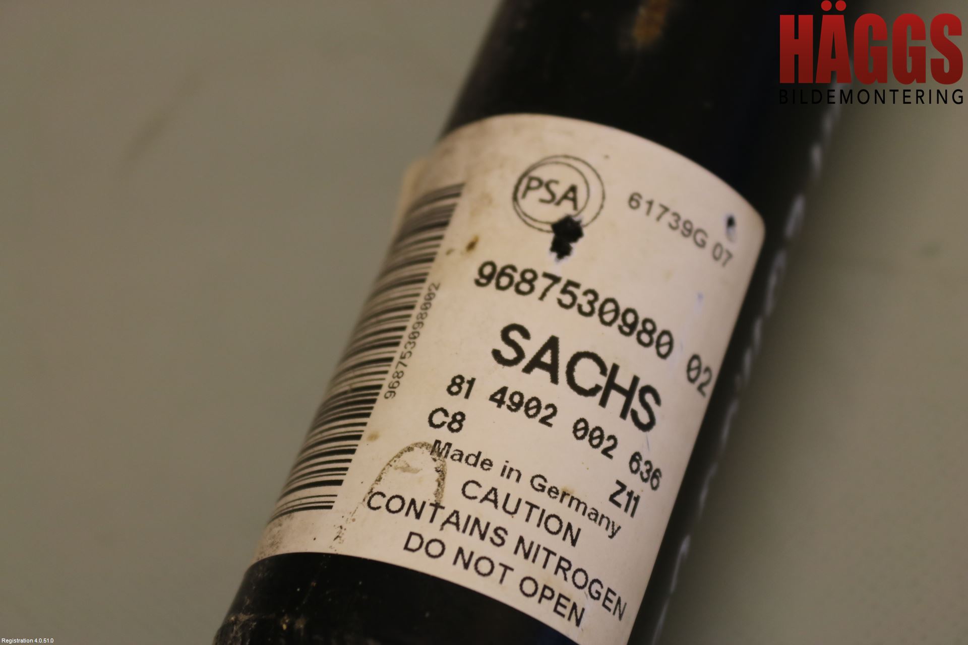 Citroen BERLINGO 08-18 Stötdämpare Bak