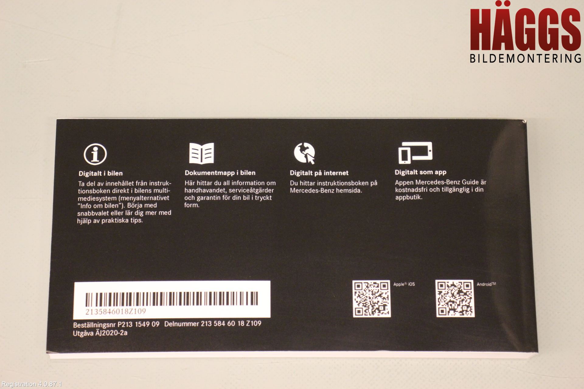 Mercedes-Benz MB E-KLASS (W213) 16-23 Instruktionsbok