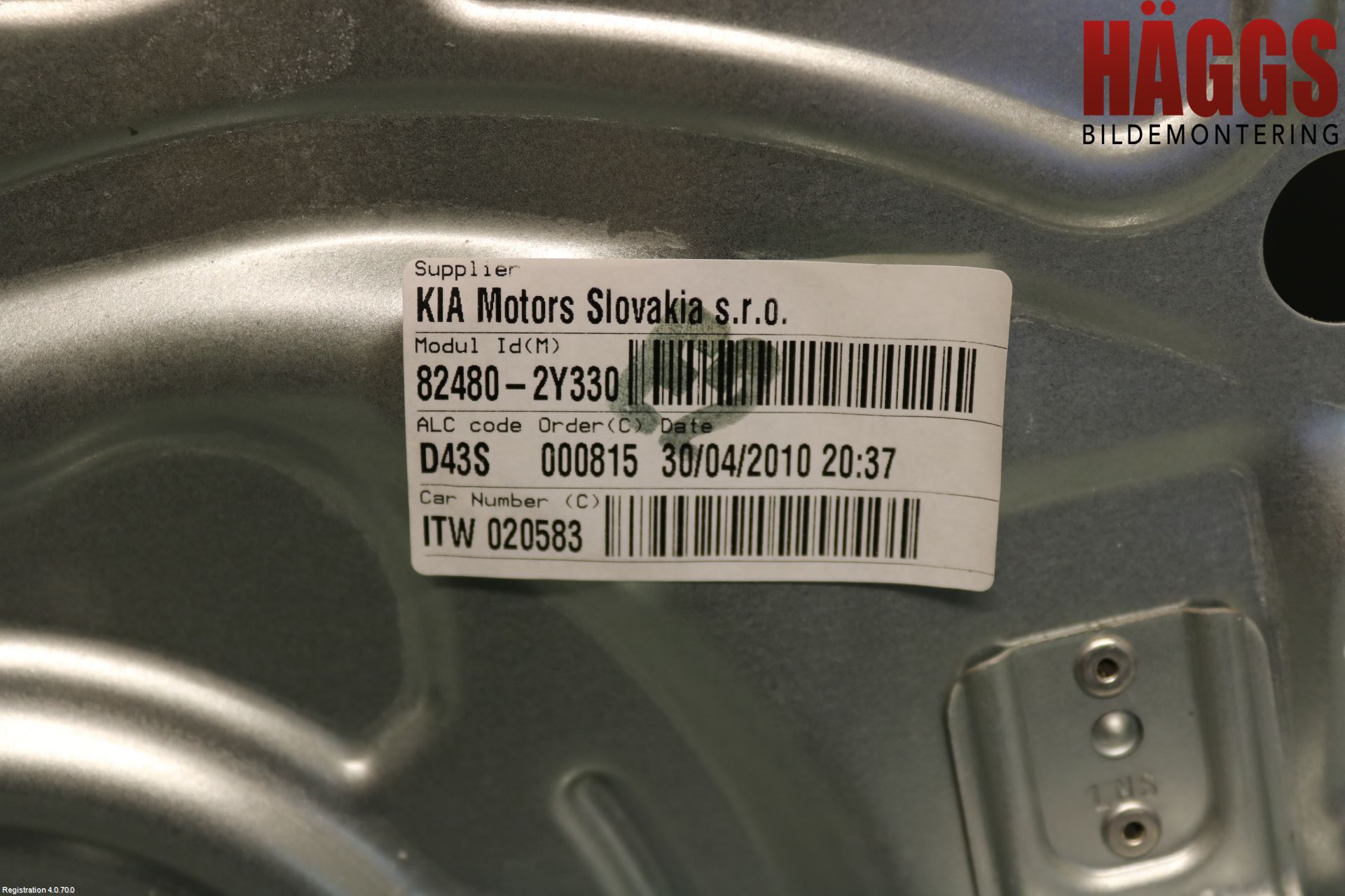 Hyundai ix35 Fönsterhissmekanism