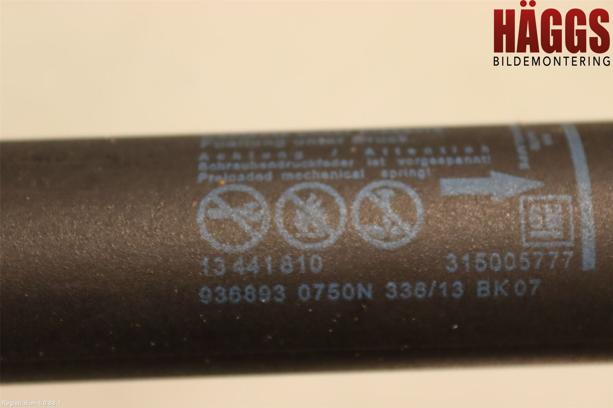 Opel INSIGNIA 09-16 Gasfjäder Baklucka