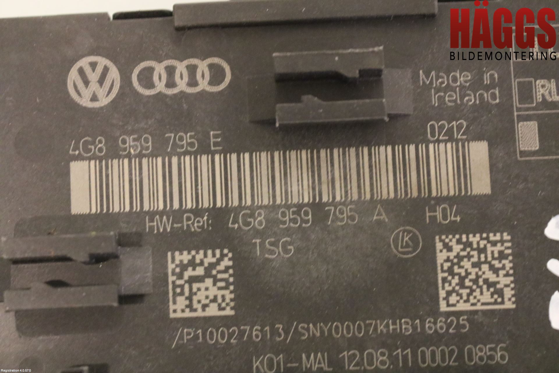 Audi A6/S6 4G 11-18 Styrenhet Dörr
