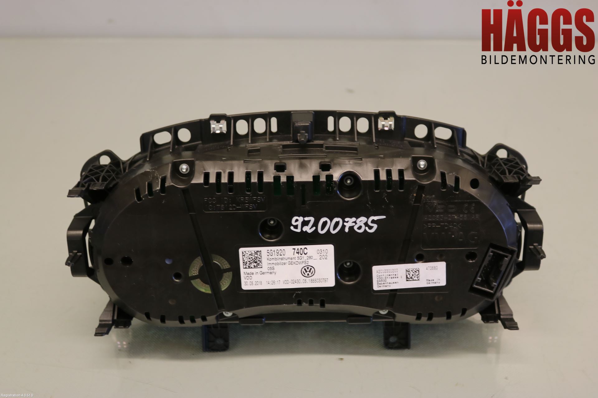 Volkswagen VW GOLF / E-GOLF VII 13-20 Instrument Komb