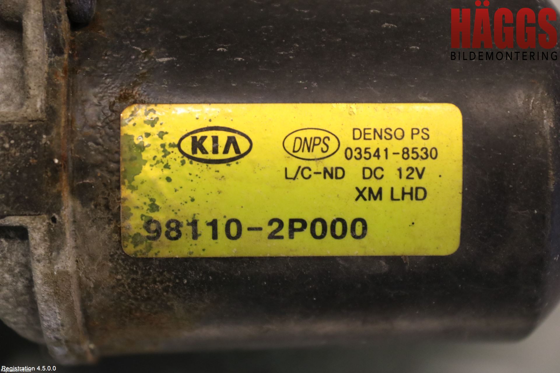 Kia SORENTO 10-14 Torkarmotor Vindruta