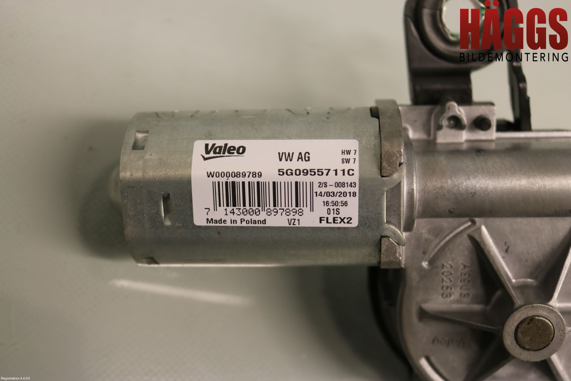 Volkswagen VW POLO VI 18->> Torkarmotor Baklucka