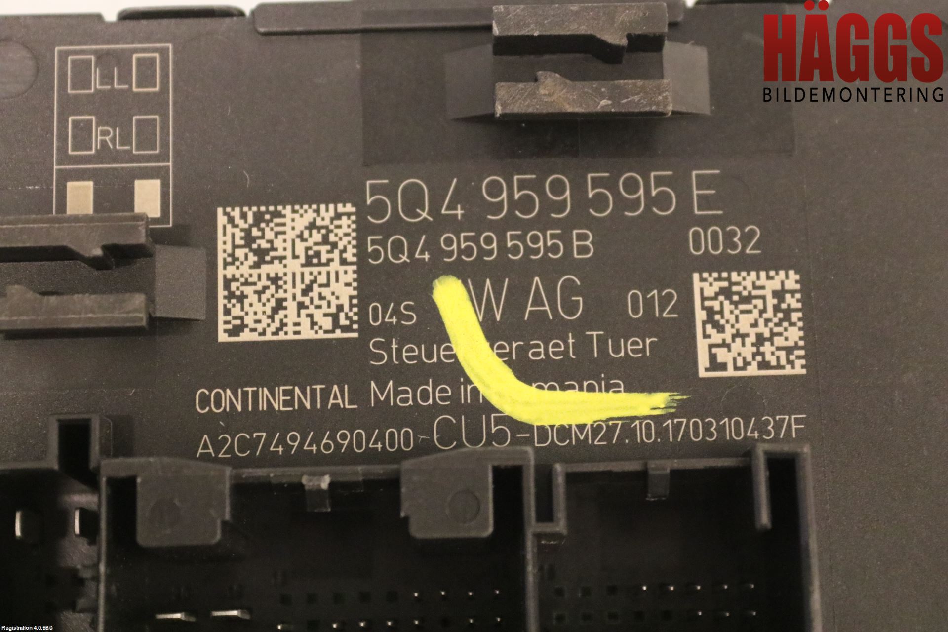 Skoda SUPERB 16-24 Styrenhet Dörr