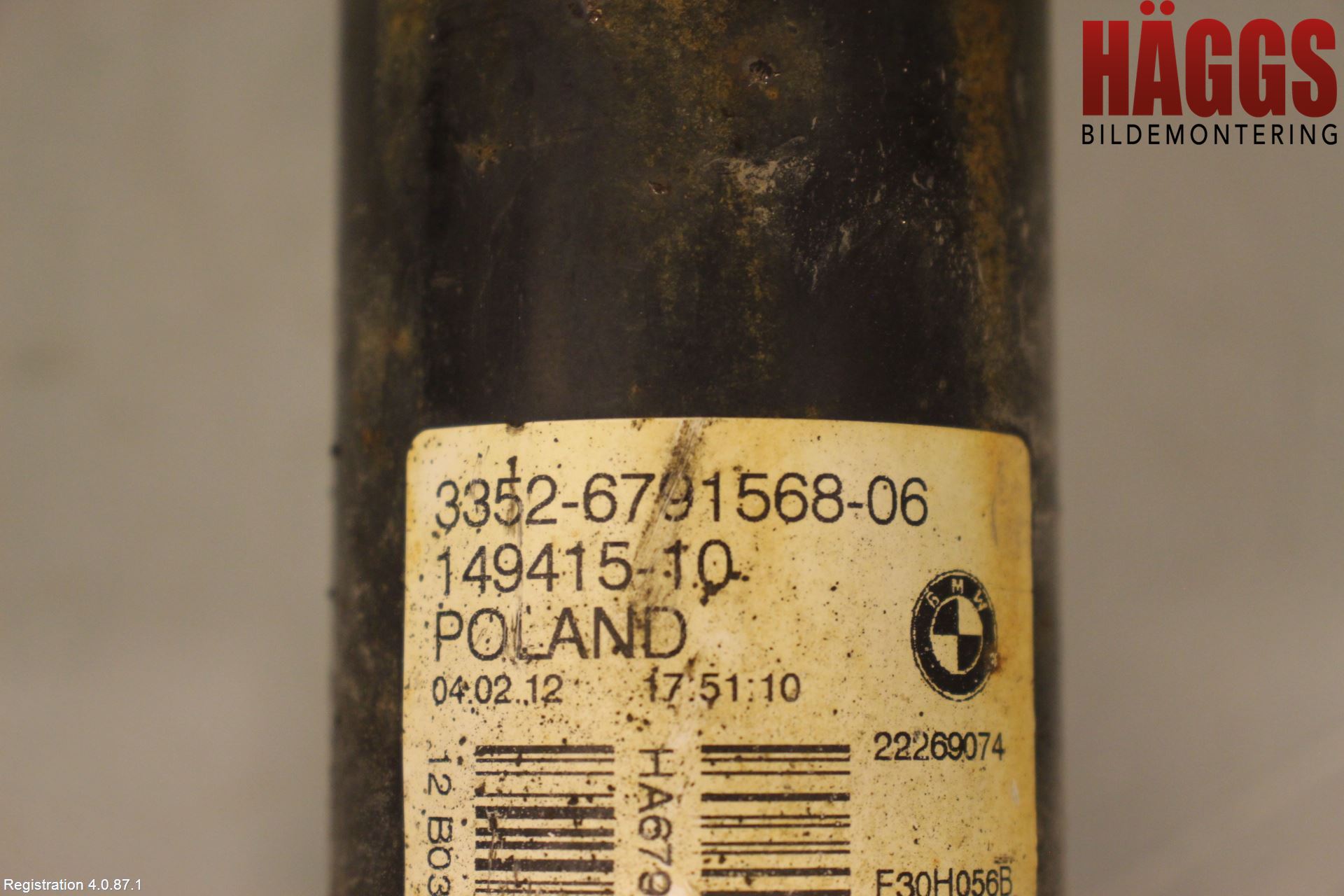 BMW 3 F30/F31/F80 12-19 Stötdämpare Bak