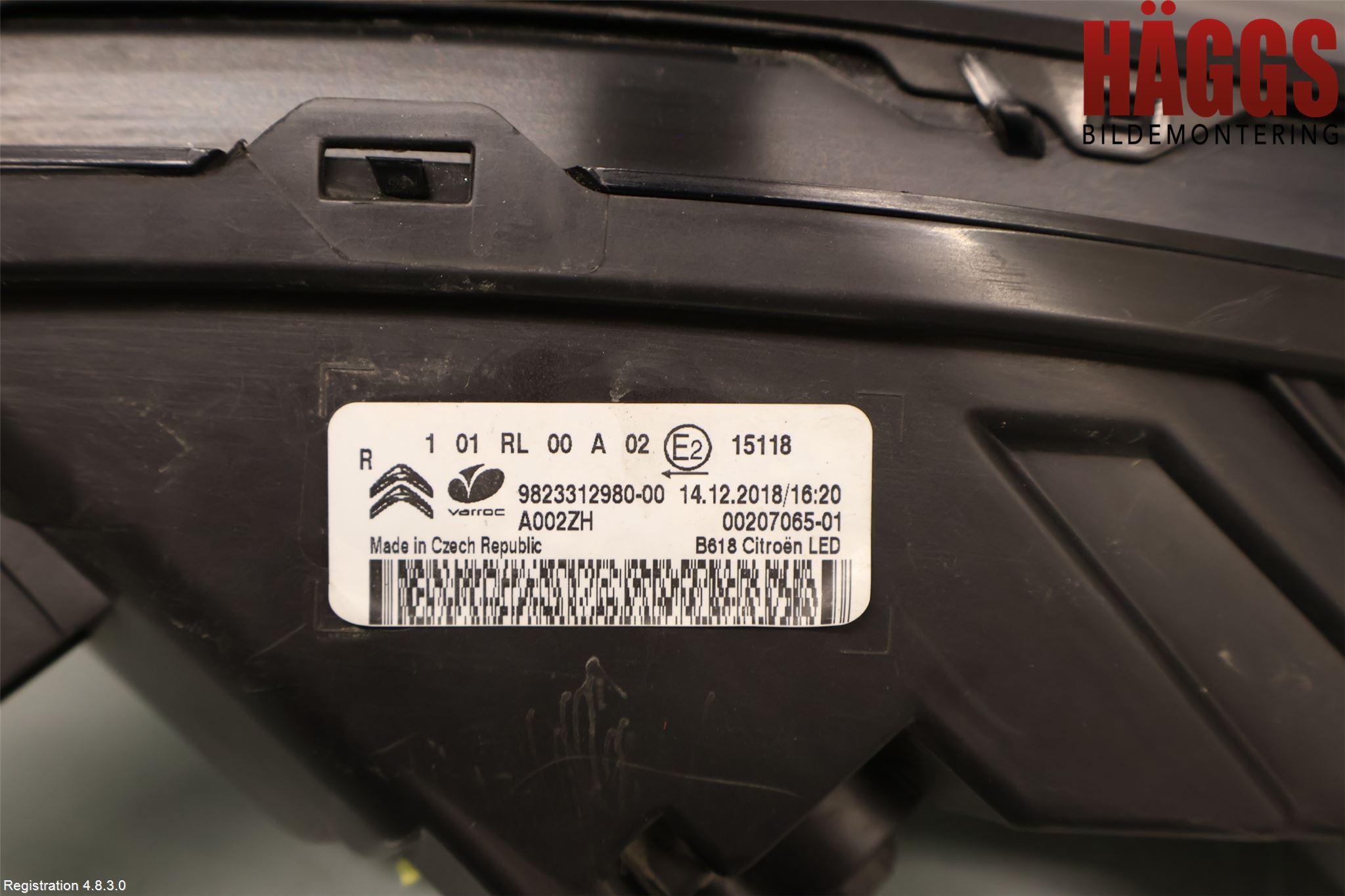 Citroen COTROEN C3 17-24 Positionsljus Fram Hö