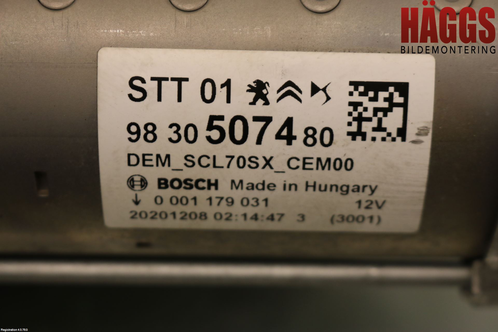 Peugeot 308 14-21 Startmotor
