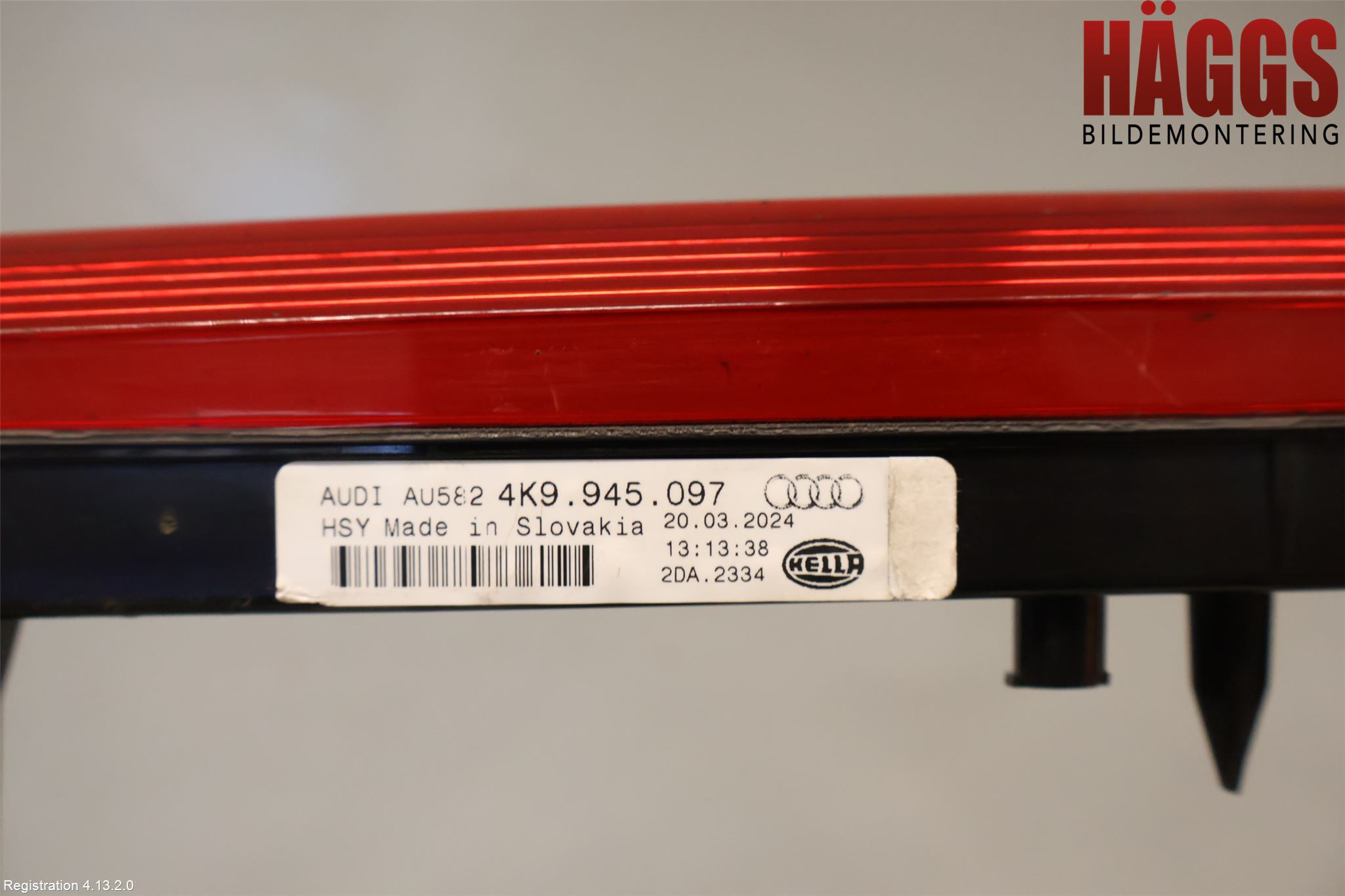 Audi A6 F2/C8 19- Bromsljus Bakruta