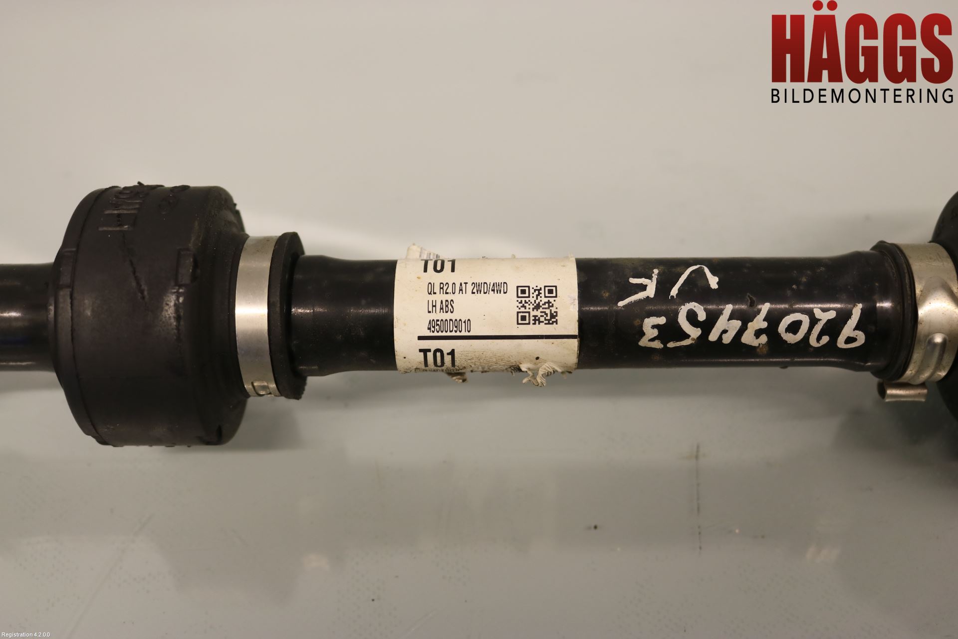 Kia SPORTAGE (QL) 16-21 Drivaxel Fram Vänster