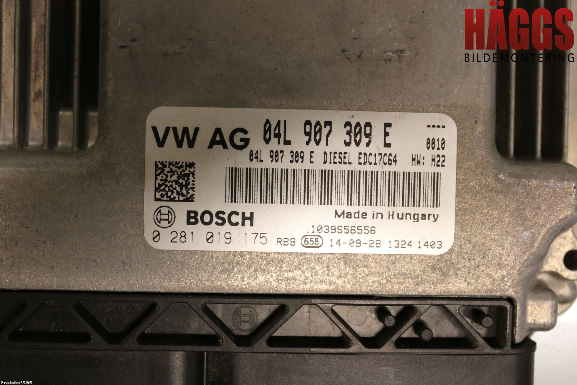 Volkswagen VW GOLF / E-GOLF VII 13-20 Styrenhet Inspump Diesel