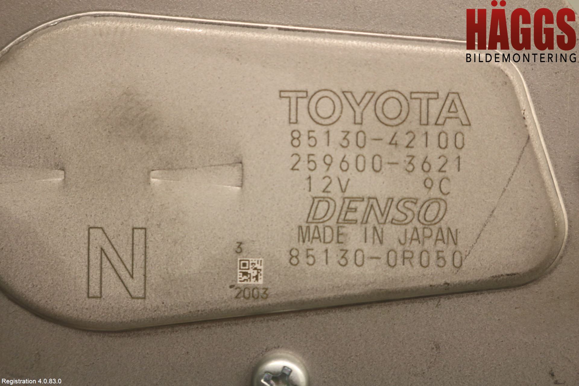 Toyota RAV4 19- Torkarmotor Baklucka