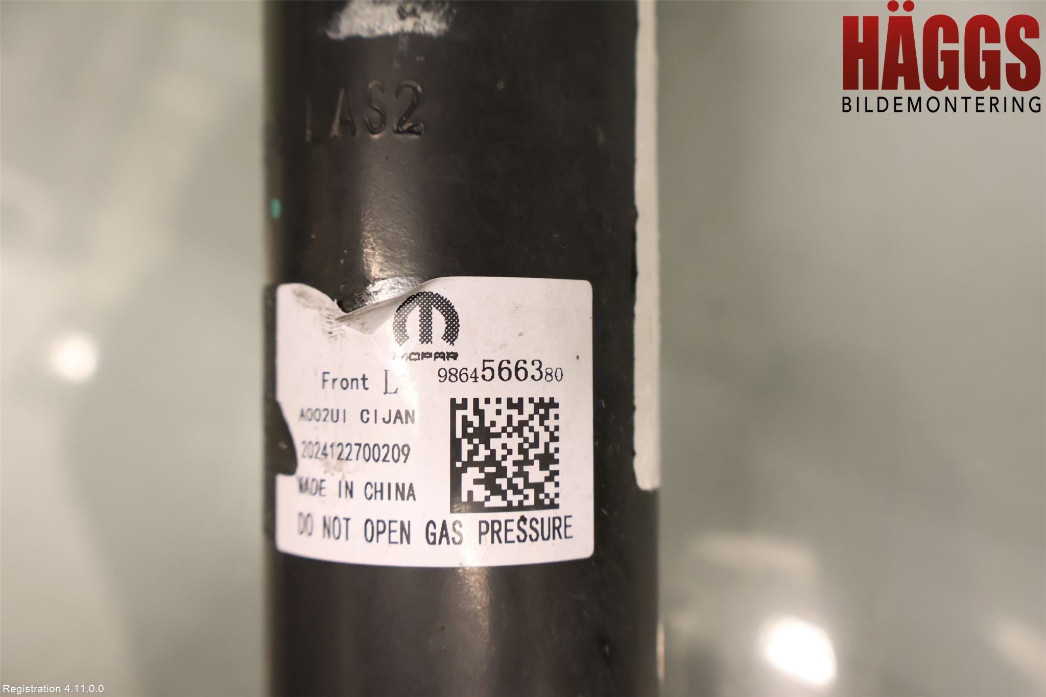 Peugeot 2008/E-2008 20- Fjäderben Fram Vänster