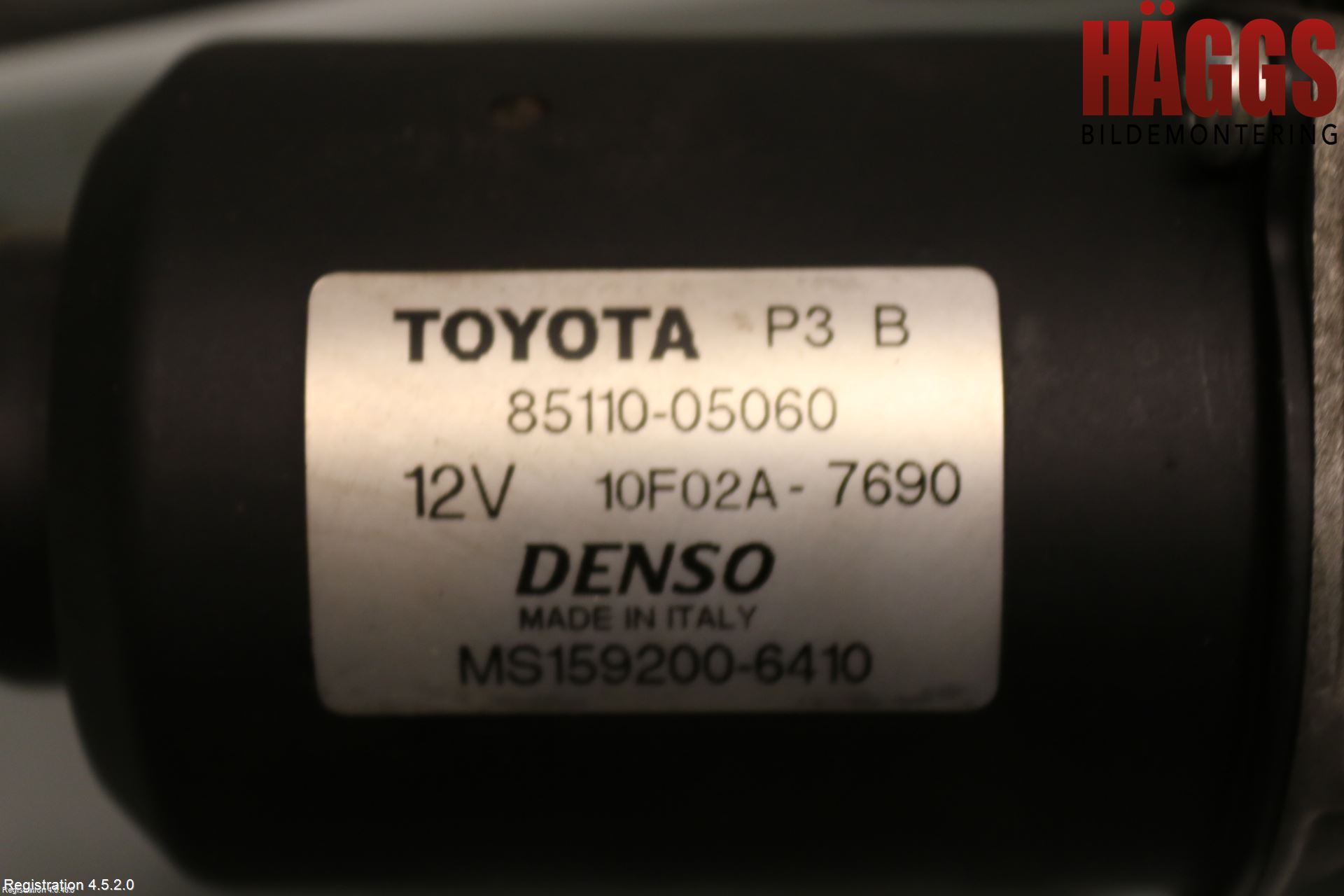Toyota AVENSIS 03-06 Torkarmotor Vindruta